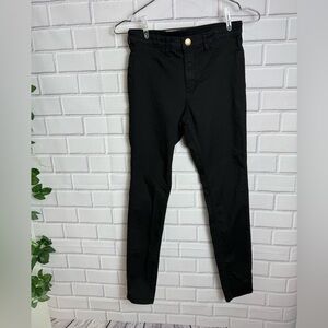 Sleek Black Slim-Fit Jeans with Tapered Legs/girls size 14